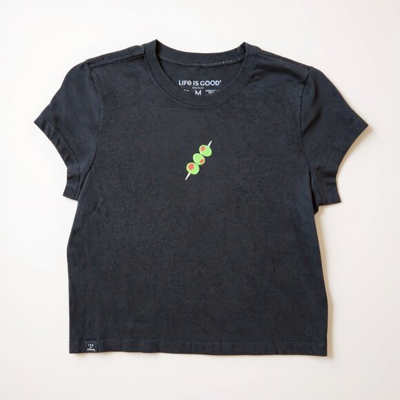 Women's Crusher-Lite Shrunken Tee Life is Good - Picture 1 of 6
